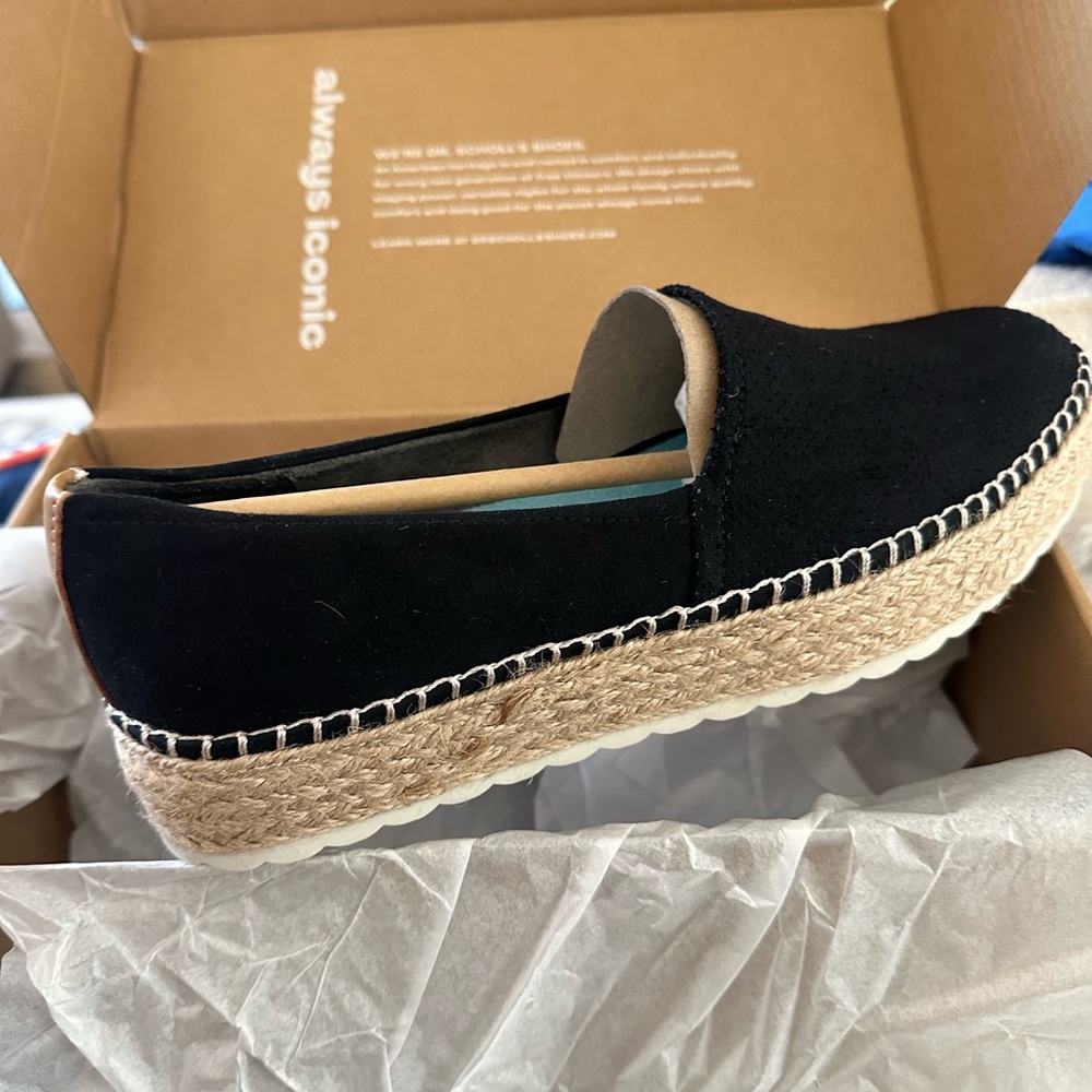 Dr. Scholls Espadrilles Black Size 7.5